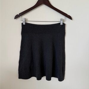 Max Studio Grey Knit Flare Skirt